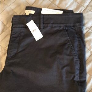 Loft girlfriend chinos in dark gray